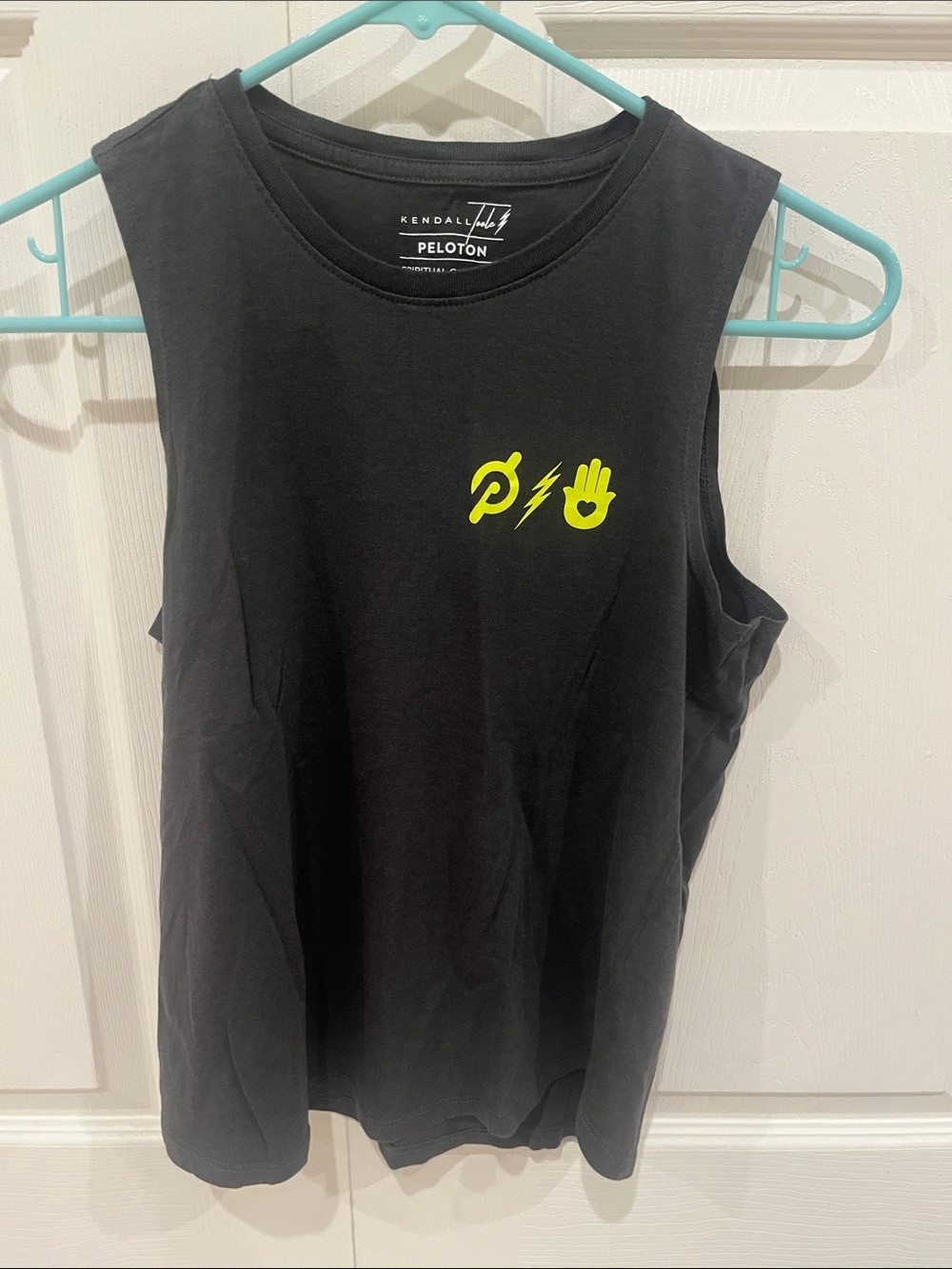 Spiritual Gangster Black Tank Top with Neon Yellow Graphic